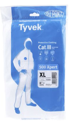 Tyvek Classic Xpert Disposable Coveralls Type 5/6 White M