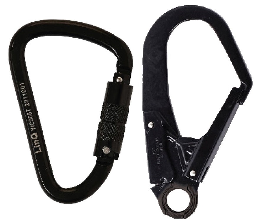 Linq Lanyard Single Adjustable 1 x TA Karabiner / 1 x DA Scaff Hook 2m