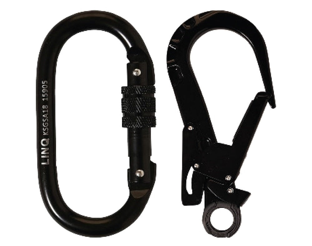 Linq Lanyard Single Elasticated 1 x SG Karabiner / 1 x DA Karabiner 1.85m