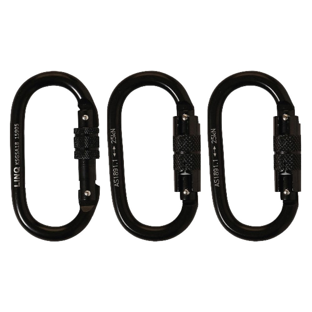 Linq Lanyard Double Elasticated 1 x SG Karabiner / 2 x DA Karabiners 1.85m