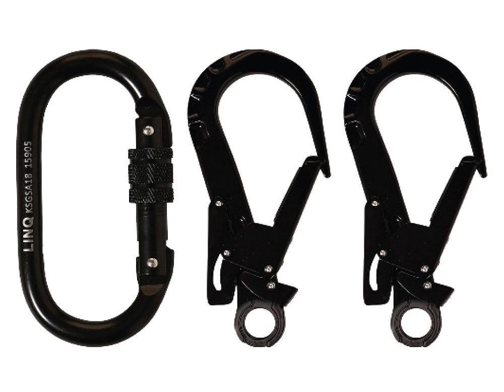 Linq Lanyard Double Elasticated 1 x SG Karabiner / 2 x DA Karabiners 1.85m