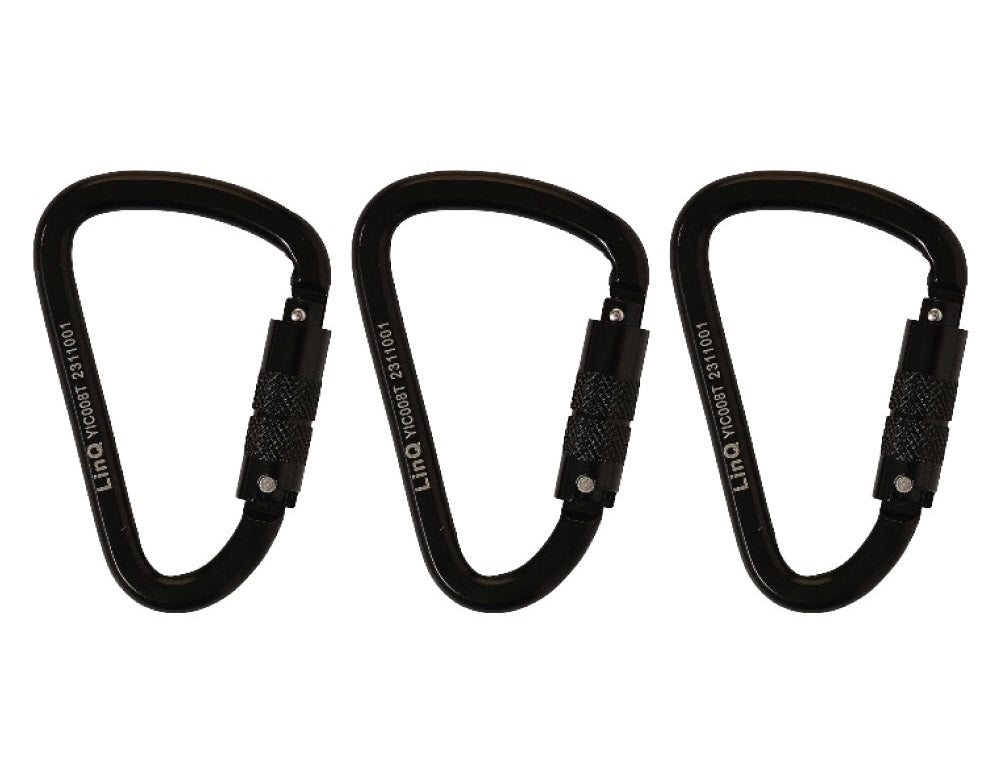 Linq Lanyard Double Elasticated 1 x TA Karabiner / 2 x DA Scaff Hooks 1.85m