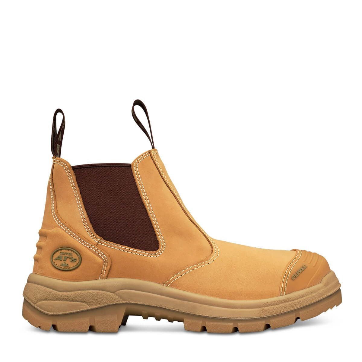 Oliver Mens 55-322 es at Boots Steel Bump Nitrile Wheat 7