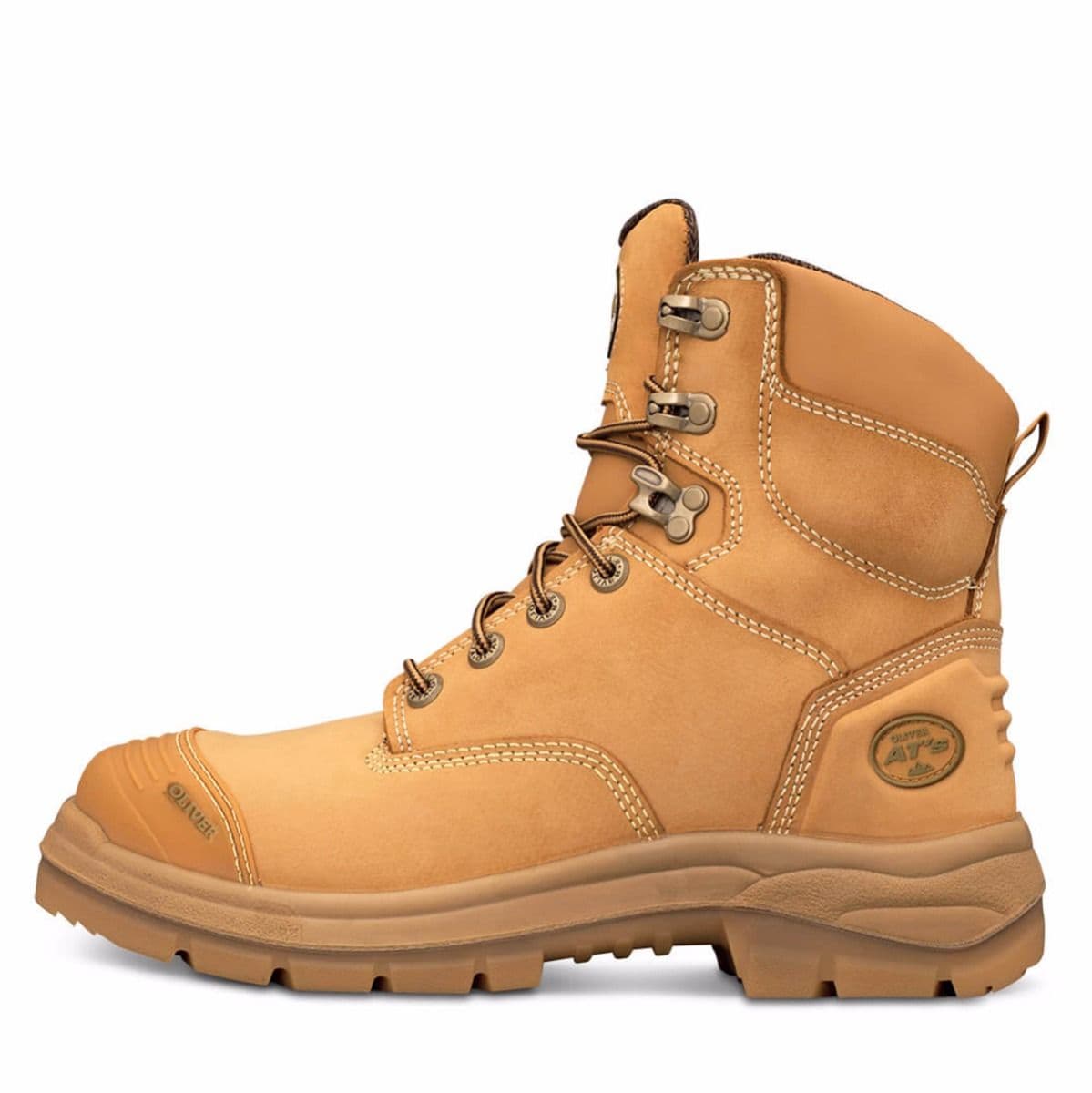 Oliver Mens 55-332Z 150mm Zip AT Boots Steel Bump Nitrile