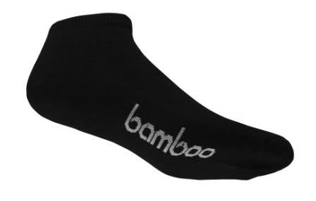 Bamboo Textiles Mens Sports Ped Socks Black 4-6