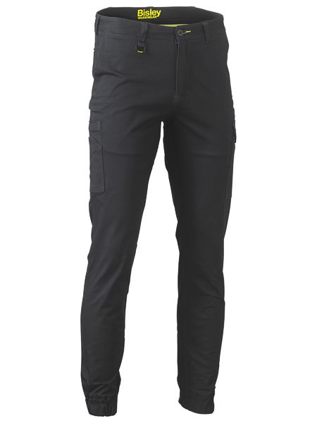Bisley Mens Stretch Drill Cuffed Cargo Pants 280g BPC6028