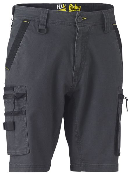 Shorts Bisley F&amp;M Stretch Utility Zip Cargo 280g BSHC1330