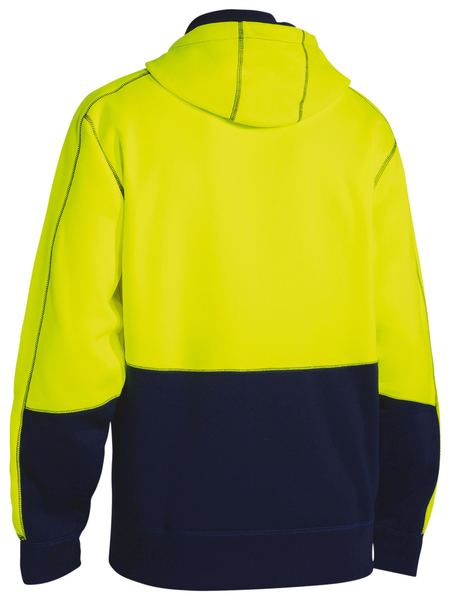 Fleece Bisley Hi Vis Full Zip Hoodie Poly 300g BK6819