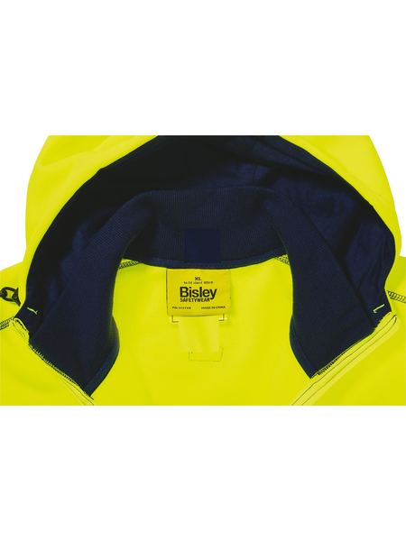 Fleece Bisley Hi Vis Full Zip Hoodie Poly 300g BK6819