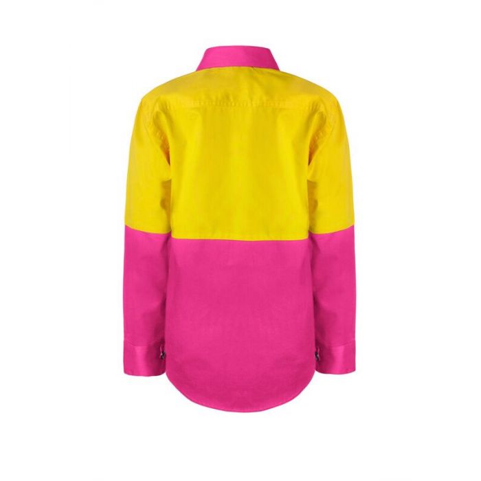 WorkCraft Kids Drill Shirt LS 155g WSK127