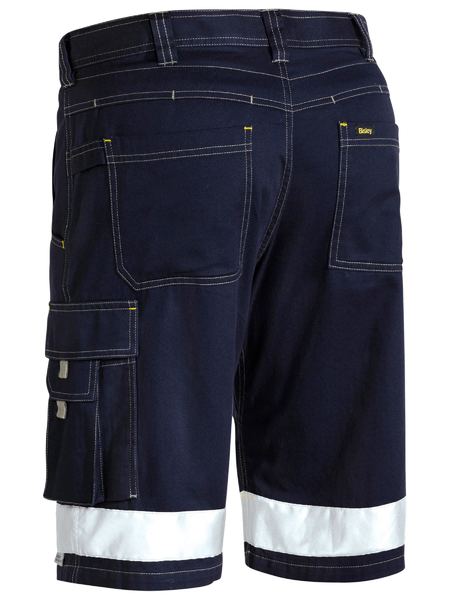Shorts Bisley Taped Cargo Vented Drill 190g Navy 87