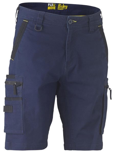 Shorts Bisley F&amp;M Stretch Utility Zip Cargo 280g BSHC1330