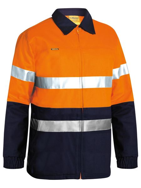 Jacket Bisley Hi Vis Taped Drill 310g BK6710T
