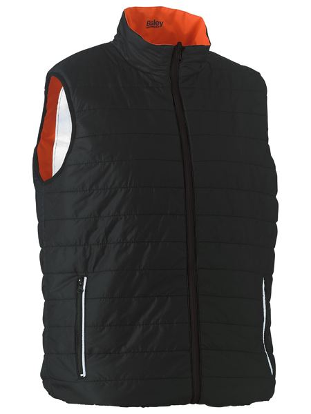 Vest Bisley Hi Vis Taped Puffer Reversible 300D BV0330HT