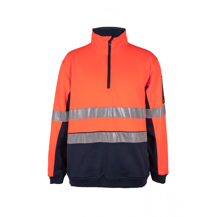 WorkCraft Mens Taped Ridge 1/2 Zip Pullover Fleece 320g WT8013