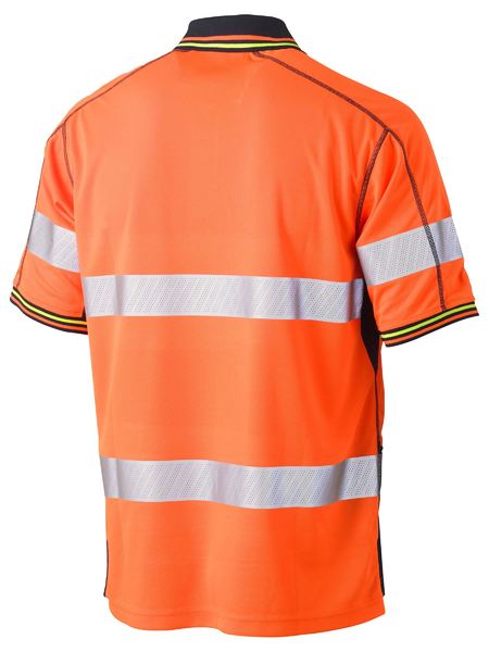 Polo Bisley Hi Vis Taped Poly Mesh 140g BK1219T