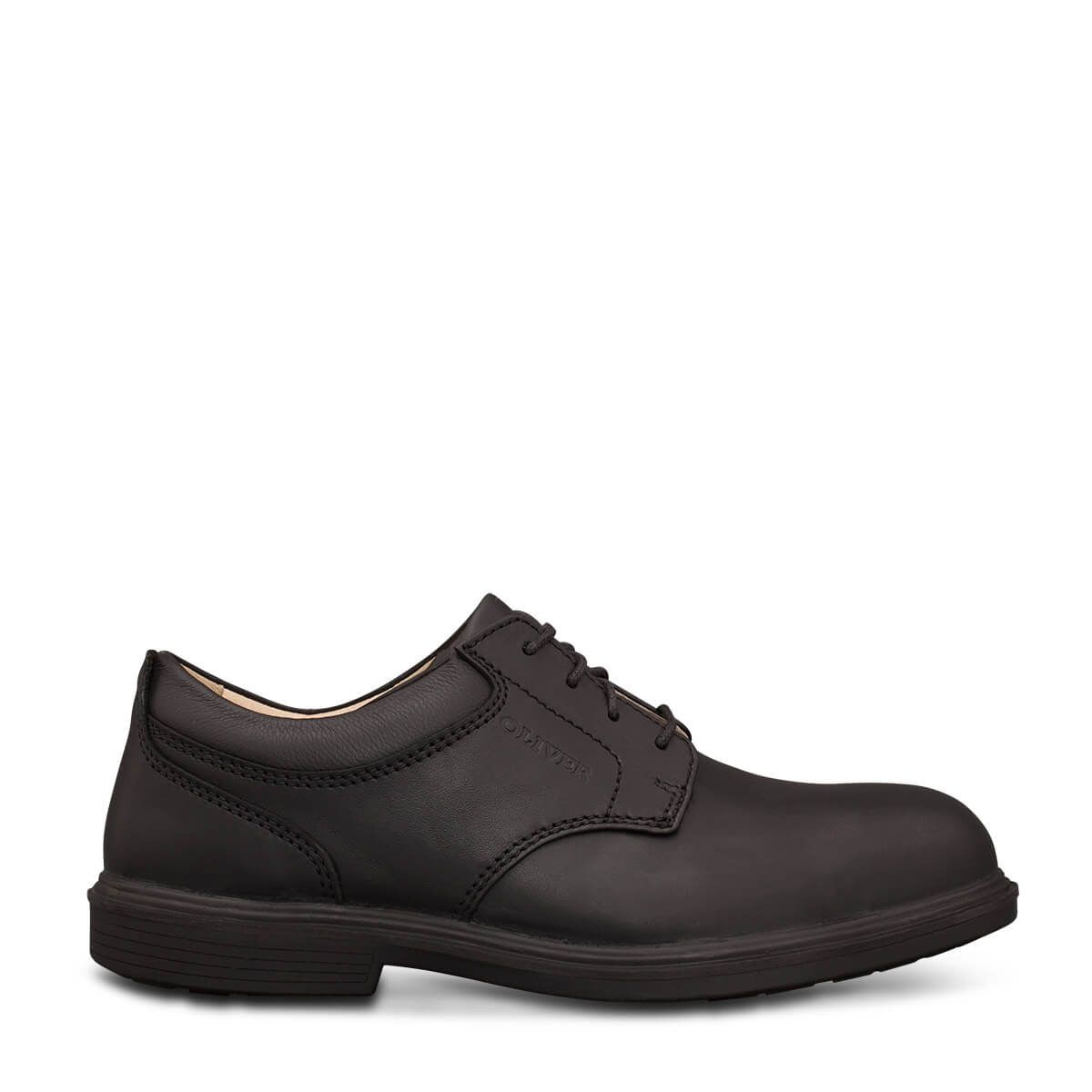 Oliver Mens 38-275 lu Executive Derby Shoes Steel pu Black 6.5