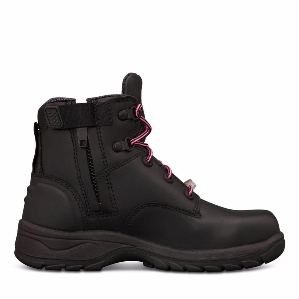 Oliver Womens 49-445Z Zip Boots Steel Nitrile Black 35