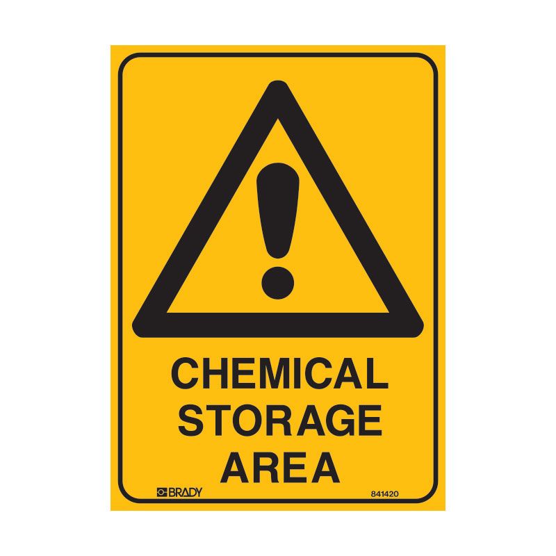 Sign (Warning) Chemical Storage Area P 300x450