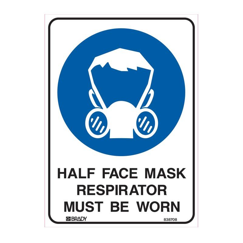 Sign (Mandatory) Half Face Mask Respirator Mbw M 225x300