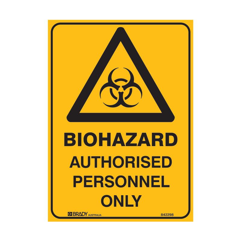 Sign (Warning) Biohazard APO M 450x600