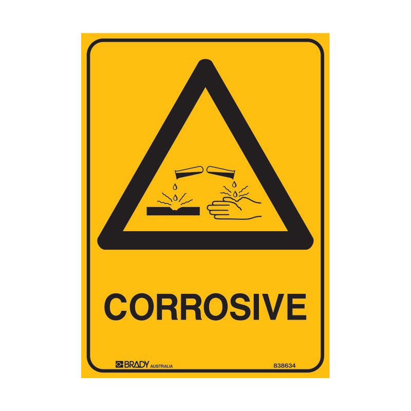 Sign (Warning) Corrosive M 225x300