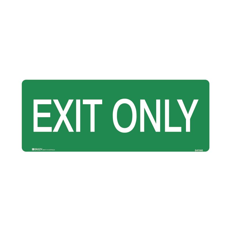 Sign (Emergency) Exit Only luMM 450x180