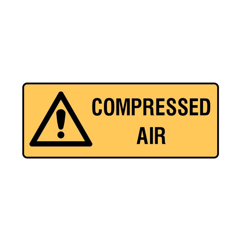 Sign (Warning) Compressed Air P 450x180
