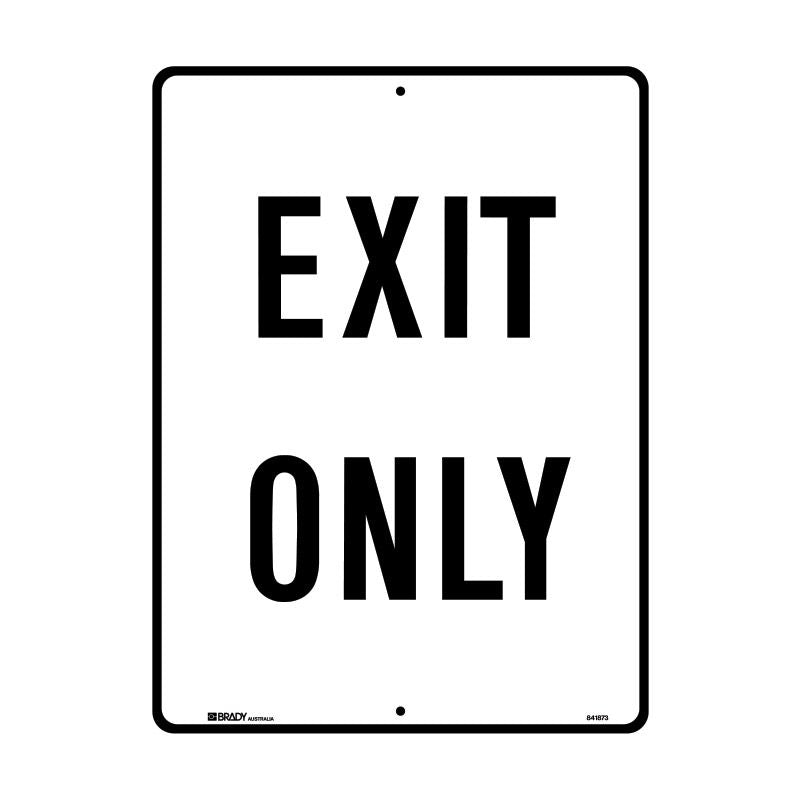 Sign (Traffic) Exit Only M 450x600