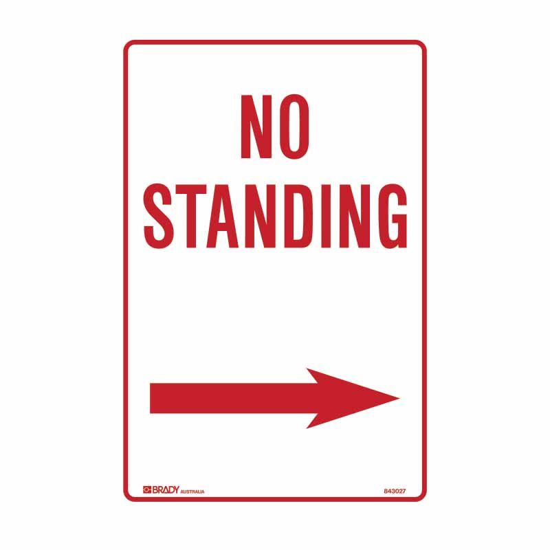 Sign (Traffic) No Standing ---> M 300x450