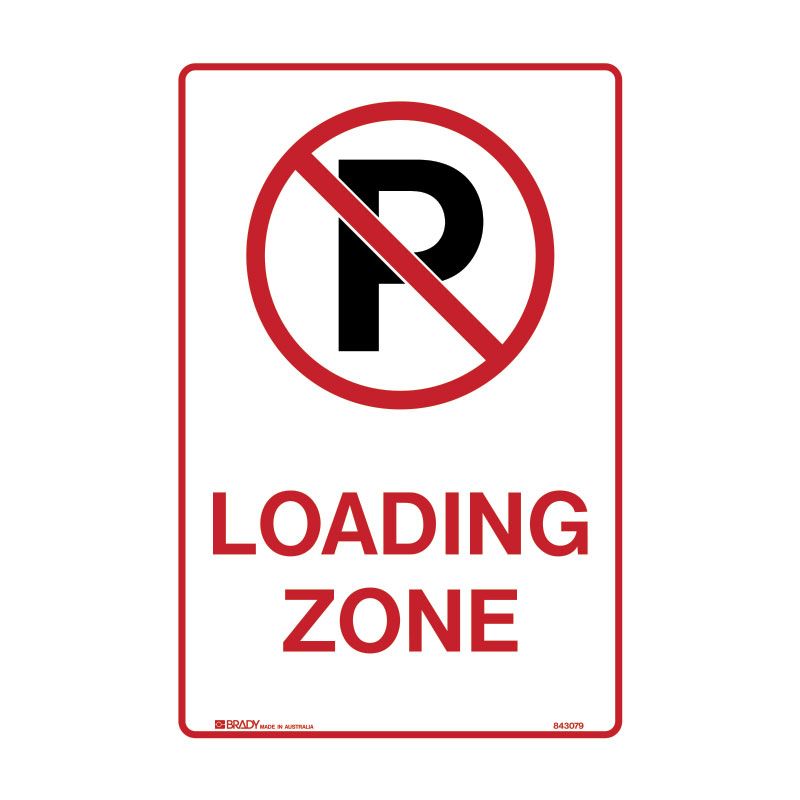 Sign (Traffic) P (Red Circle) Loading Zone M 300x450