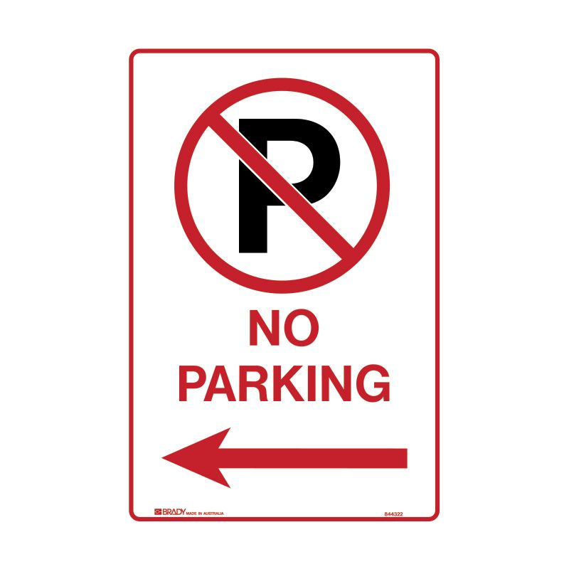 Sign (Traffic) P (Red Circle) No Parking <--- M 300x450
