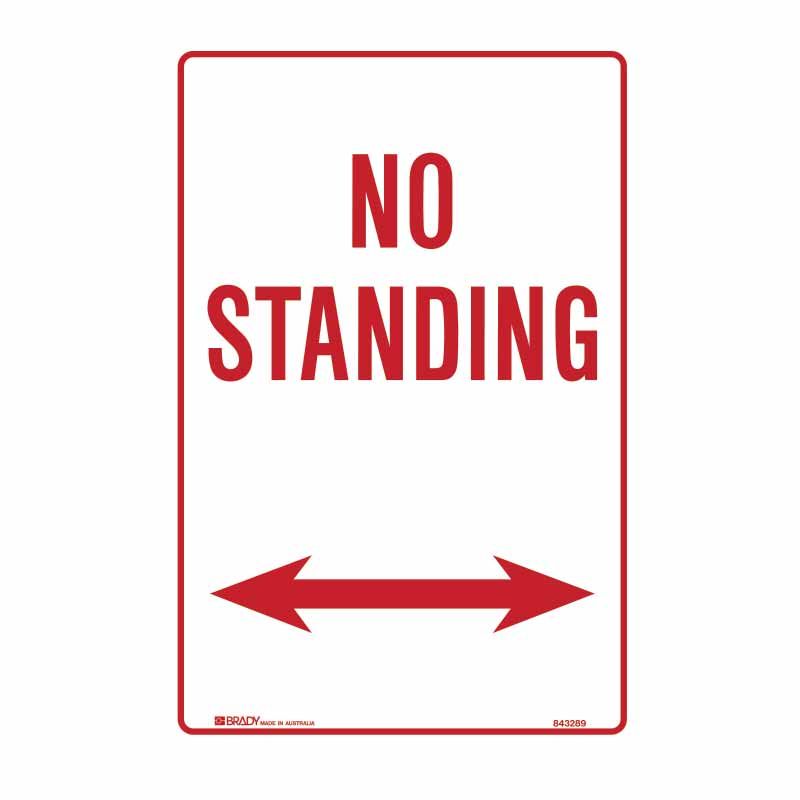 Sign (Traffic) No Standing <---> M 300x450