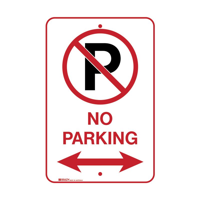 Sign (Traffic) P (Red Circle) No Parking <---> REFAC2 300x450