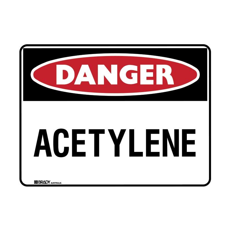 Sign Danger Acetylene M 300x225