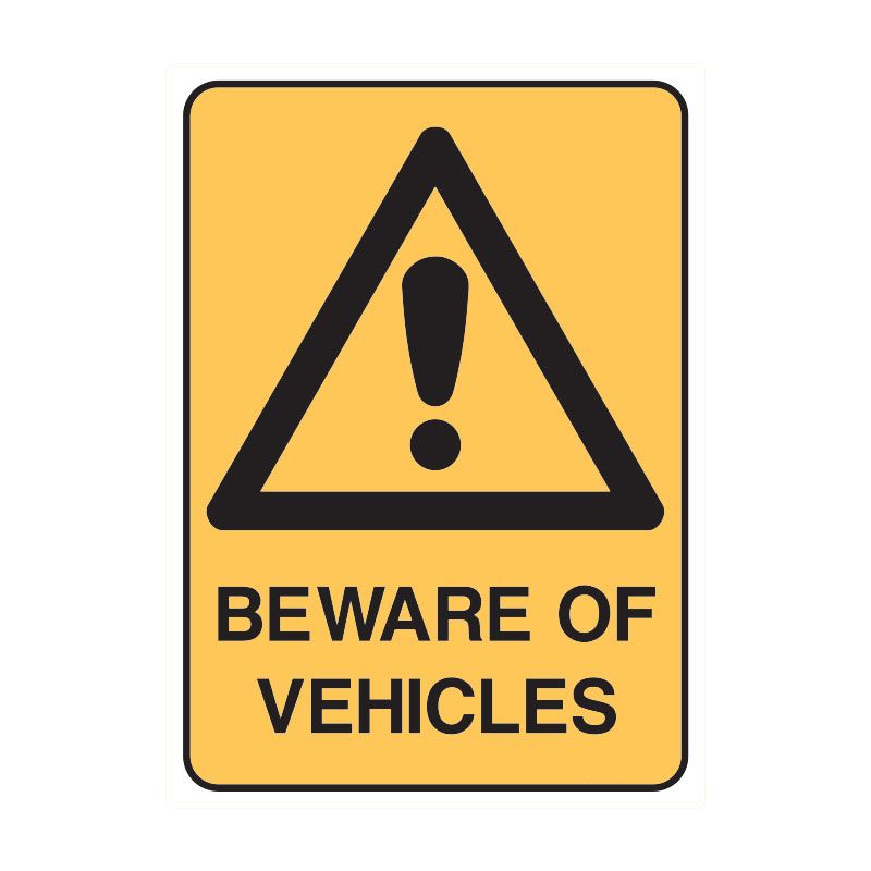 Sign (Warning) Beware of Vehicles P 300x450