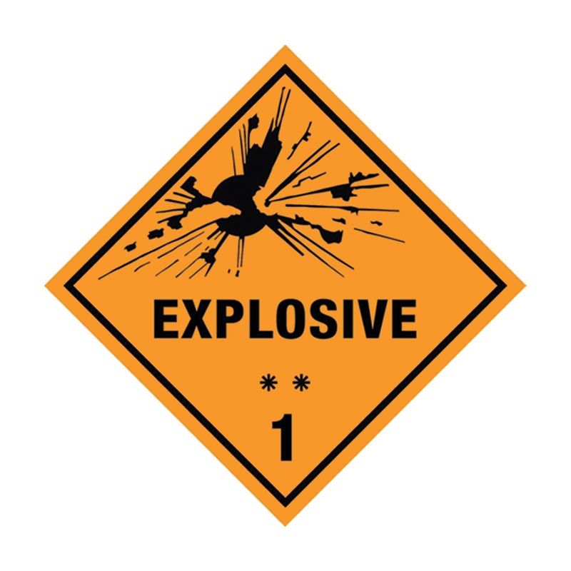 Sign DG Explosive ++ 1 M 270sq