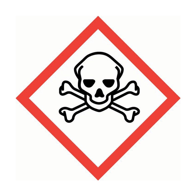 Sign GHS Severe Toxic ss 100sq/4pk