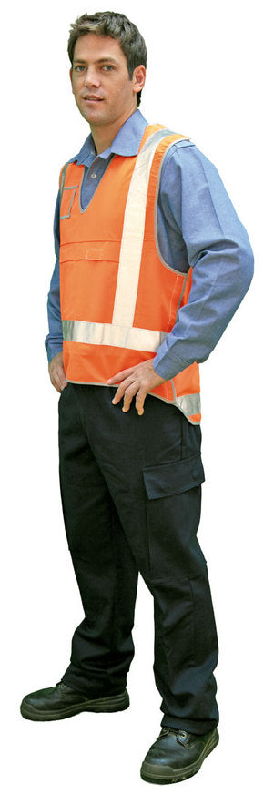 GloSafe Mens Tear-Away X-Taped Vest