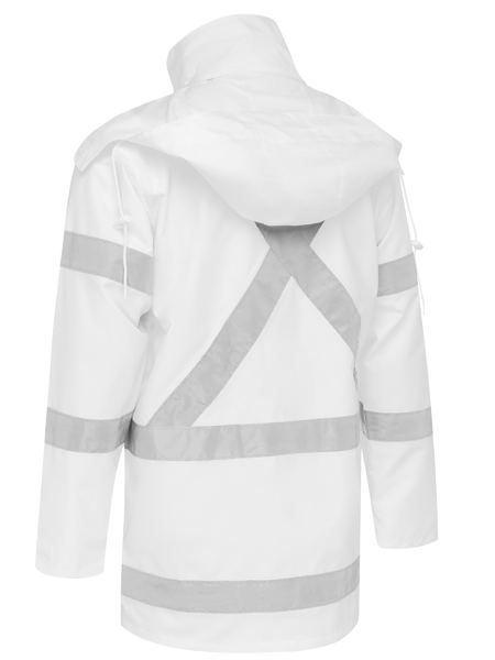 Jacket Bisley X-Taped Rain Shell 300D White 2XL