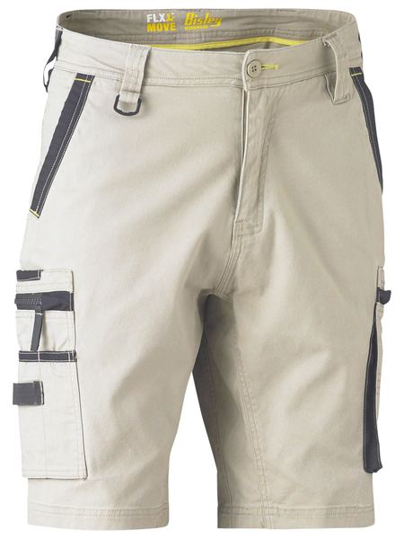 Shorts Bisley F&amp;M Stretch Utility Zip Cargo 280g BSHC1330