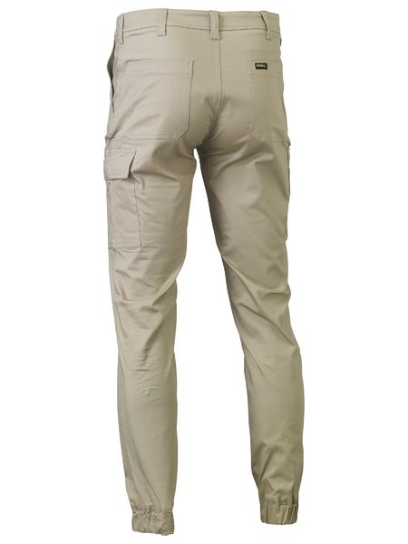 Bisley Mens Stretch Drill Cuffed Cargo Pants 280g BPC6028