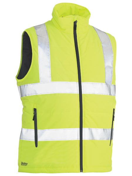 Vest Bisley Hi Vis Taped Puffer BV0329HT