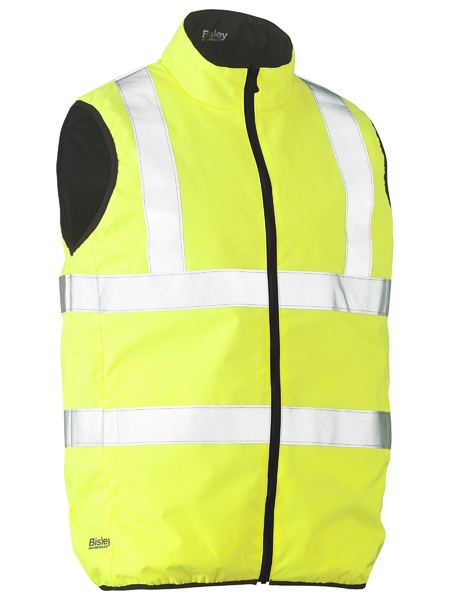 Vest Bisley Hi Vis Taped Puffer Reversible 300D BV0330HT