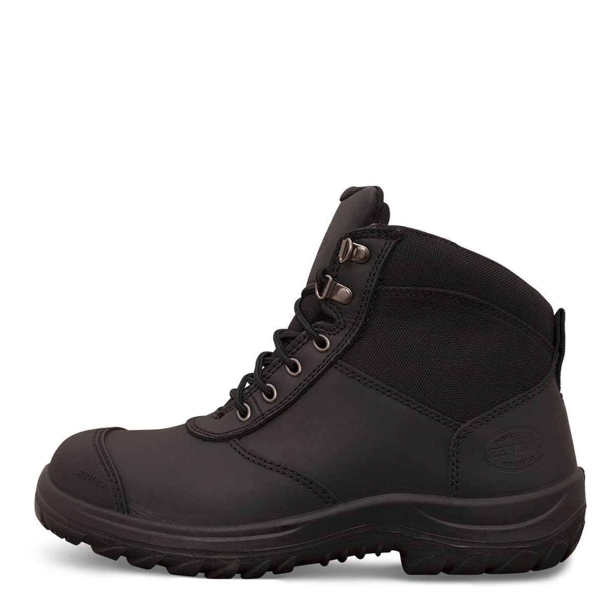 Oliver Mens 34-660 Zip Hiker Boots Steel pu Black 4