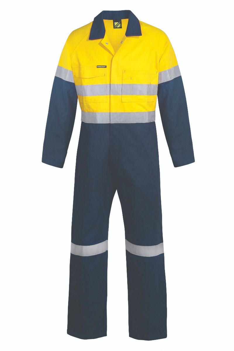 WorkCraft Mens Taped Drill Coveralls 310g WC6093