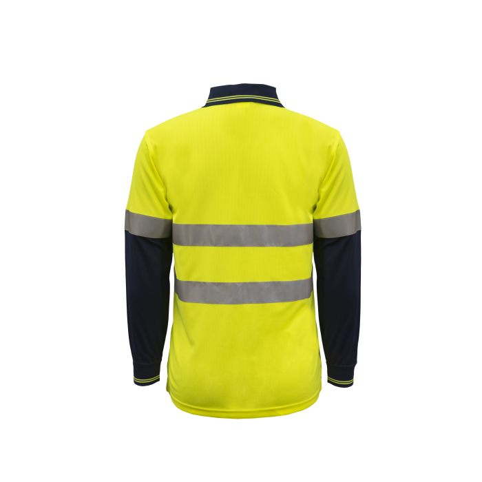 WorkCraft Mens Taped Micromesh Polo LS 157g WSP409