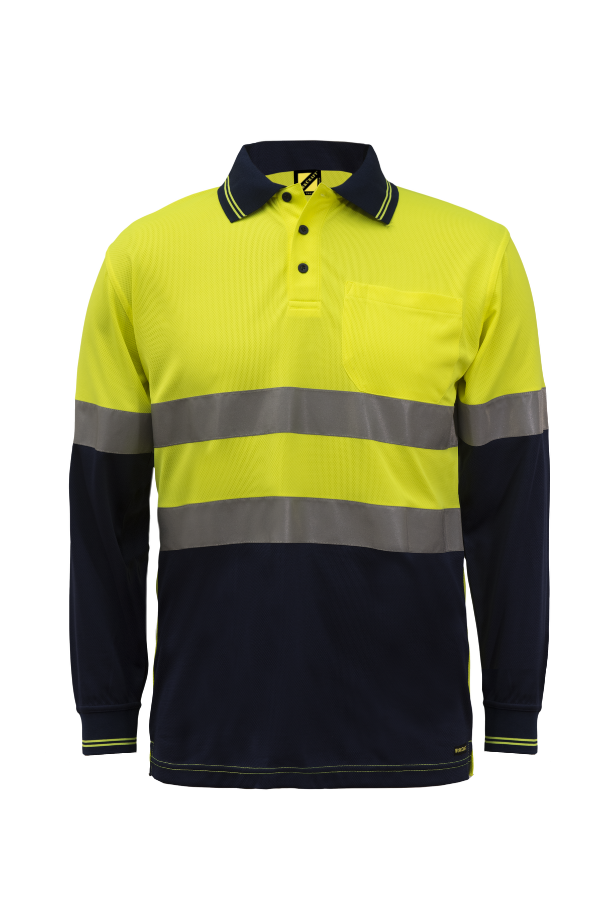 WorkCraft Mens Taped Micromesh Polo LS 157g WSP409