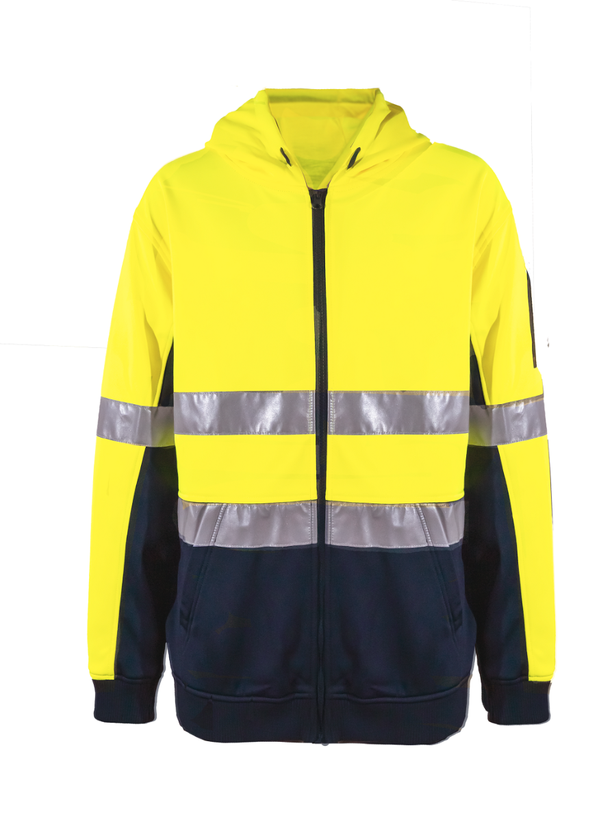 WorkCraft Mens Peak Taped Full Zip Hoodie 320g WT8011