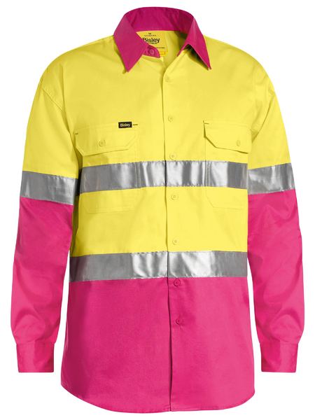 Shirt Bisley Hi Vis Taped Vented Drill 155g BS6696T